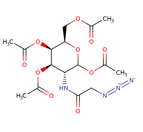 653600-56-7, Ac4GalNAz,疊氮修飾半乳糖, 1,3,4,6-四-氧-乙酰基-2-[(疊氮乙酰基)氨基]-2-脫氧-β-D-吡喃半乳糖,Cas:653600-56-7