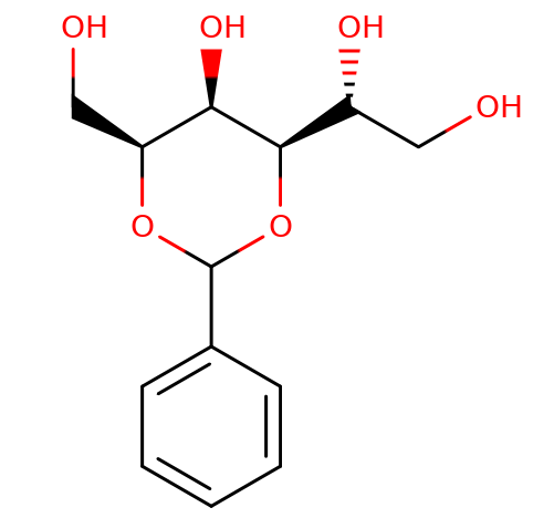 61340-09-8, 2,4-O-芐叉-D-葡萄糖醇,  2,4-O-Benzylidene-D-glucitol, CAS:61340-09-8